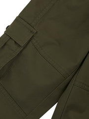 Gini & Jony Boys Olive Cotton Blend Solid Trouser 12-18 Months
