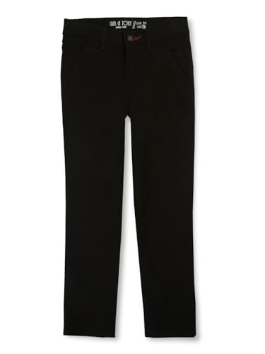 Gini & Jony Boys Black Cotton Blend Solid Trouser 12-18 Months