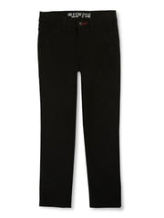 Gini & Jony Boys Black Cotton Blend Solid Trouser 12-18 Months