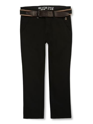 Gini & Jony Boys Black Cotton Blend Solid Trouser 5-6 Years
