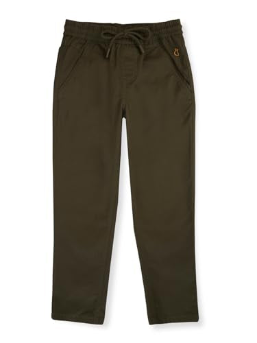 Gini & Jony Boys Cotton Solid Trouser 6-7 Years Olive