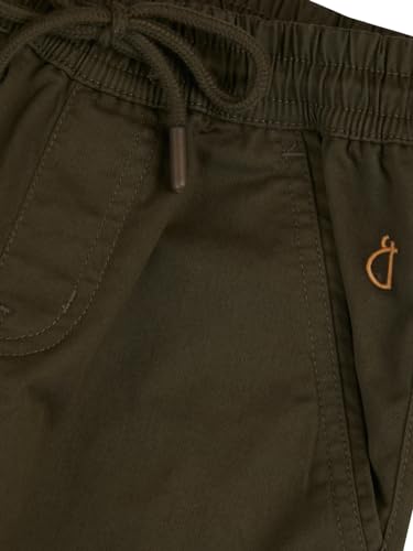Gini & Jony Boys Cotton Solid Trouser 6-7 Years Olive