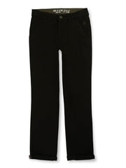 Gini & Jony Boys Black Cotton Blend Solid Trouser 3-4 Years