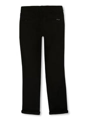 Gini & Jony Boys Black Cotton Blend Solid Trouser 3-4 Years