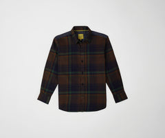 Gini and Jony Boys Brown Checks Cotton Full Sleeves Shirt 7-8 Years