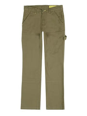 Gini and Jony Boys Olive Solid Cotton Fixed Waist Trouser 9-10 Years