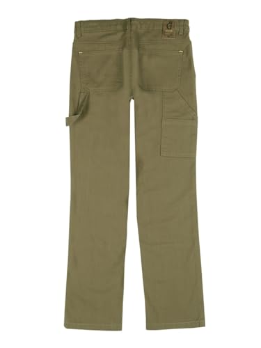 Gini and Jony Boys Olive Solid Cotton Fixed Waist Trouser 9-10 Years