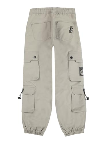 Gini and Jony Boys Grey Graphic Print Cotton Elasticated Trouser 4-5 Years - Goyalsons ShopMax