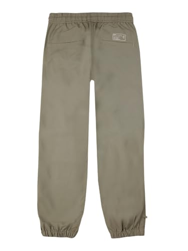 Gini and Jony Boys Olive Typographic Print Cotton Elasticated Trouser 6-7 Years - Goyalsons ShopMax