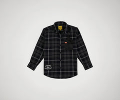Gini and Jony Boys Black Checks Cotton Full Sleeves Shirt 13-14 Years