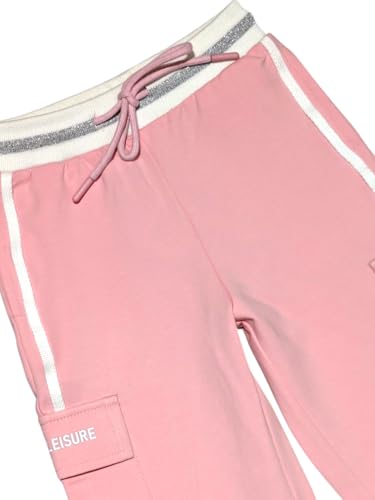 Gini and Jony Girls Pink Color Block Cotton Elasticated Track Pant 3-4 Years - Goyalsons ShopMax