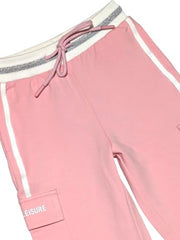 Gini and Jony Girls Pink Color Block Cotton Elasticated Track Pant 3-4 Years - Goyalsons ShopMax