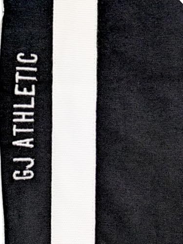 Gini and Jony Boys Black Stripes Cotton Elasticated Track Pant 5-6 Years