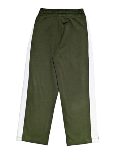 Gini and Jony Boys Green Stripes Cotton Elasticated Track Pant 4-5 Years