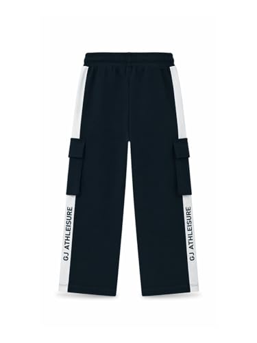 Gini and Jony Boys Blue Stripes Cotton Track Pant Elasticated