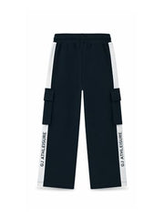 Gini and Jony Boys Blue Stripes Cotton Track Pant Elasticated