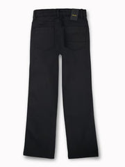 Gini and Jony Boys Black Solid Denim Fixed Waist Jeans 5-6 Years