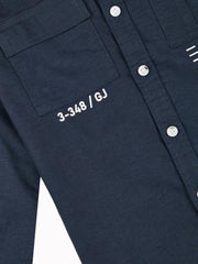 Gini and Jony Boys Navy Blue Typographic Print Cotton Full Sleeves Shirt 4-5 Years