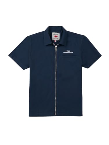 Gini and Jony Boys Navy Blue Typographic Print Cotton Half Sleeves Shirt 9-10 Years