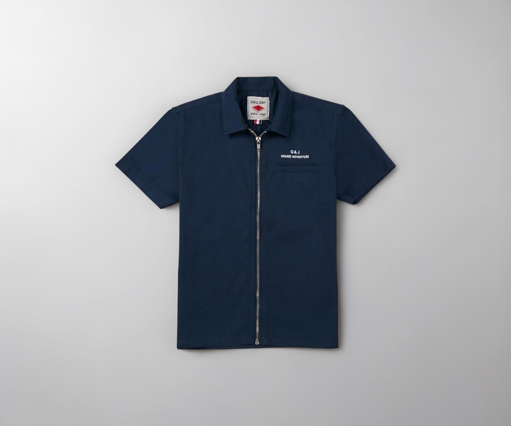 Gini and Jony Boys Navy Blue Typographic Print Cotton Half Sleeves Shirt 11-12 Years