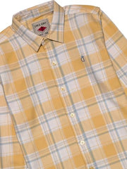 Gini and Jony Boys Yellow Checks Cotton Full Sleeves Shirt 11-12 Years