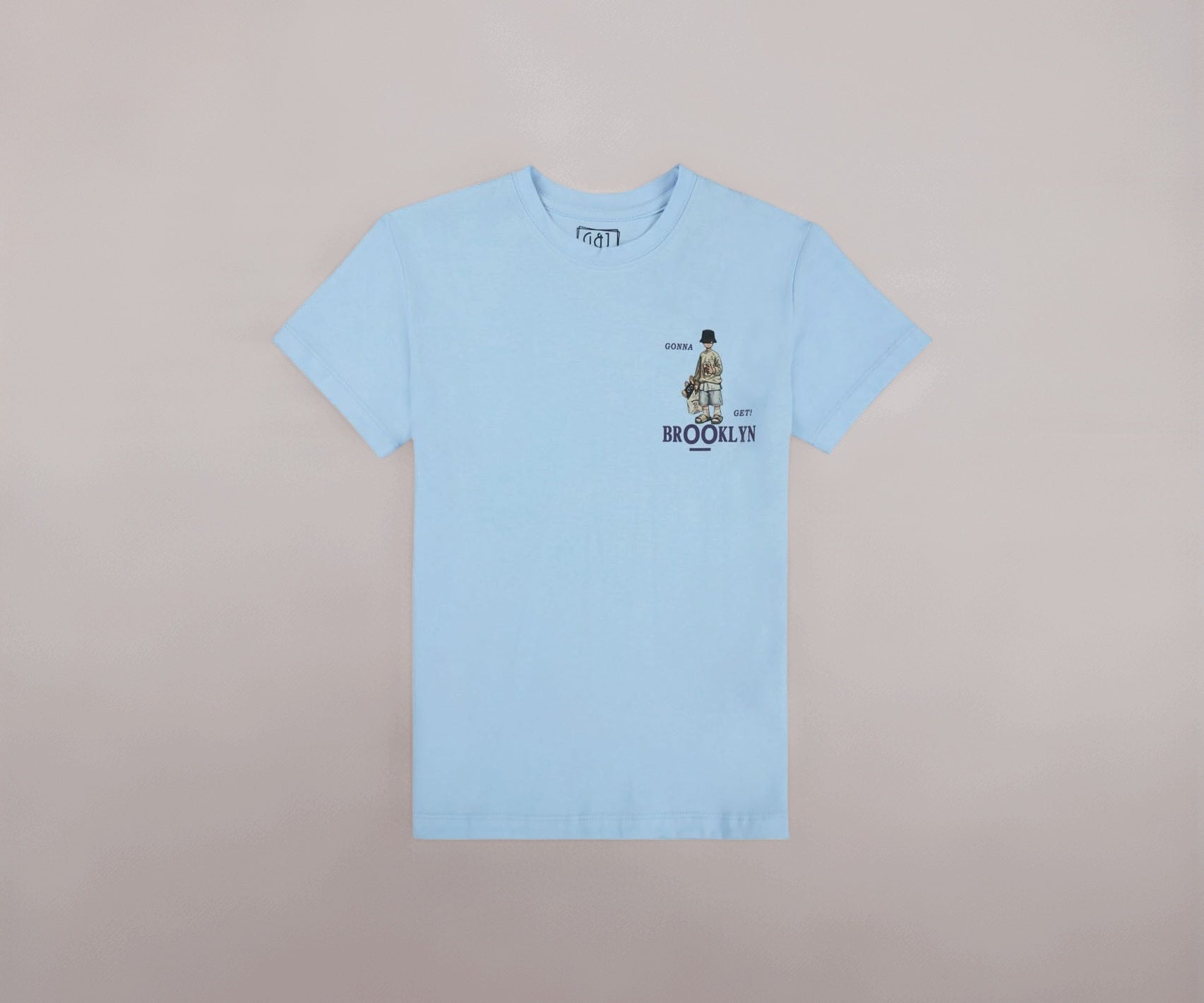 Gini and Jony Boys Light Blue Graphic Print Cotton Half Sleeves T-Shirt 5-6 Years
