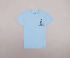 Gini and Jony Boys Light Blue Graphic Print Cotton Half Sleeves T-Shirt 5-6 Years