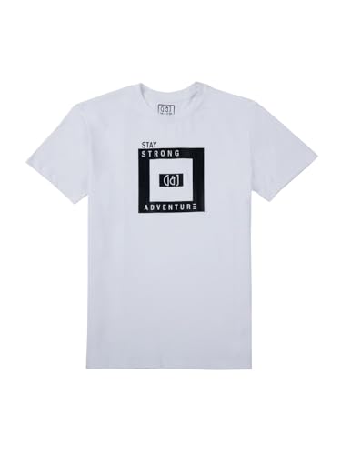 Gini and Jony Boys White Graphic Print Cotton Half Sleeves T-Shirt 5-6 Years
