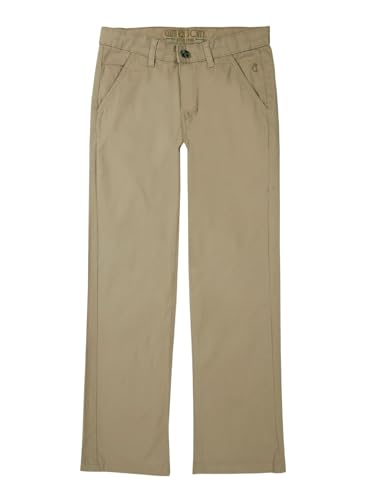 Gini and Jony Boys Khaki Solid Cotton Fixed Waist Trouser 8-9 Years - Goyalsons ShopMax