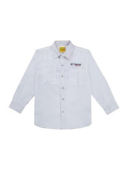Gini and Jony Boys White Typographic Print Cotton Full Sleeves Shirt 4-5 Years