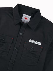 Gini and Jony Boys Black Solid Cotton Full Sleeves Shirt 15-16 Years