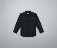 Gini and Jony Boys Black Solid Cotton Full Sleeves Shirt 15-16 Years