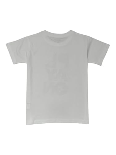Gini and Jony Boys White Graphic Print Cotton Half Sleeves T-Shirt 4-5 Years