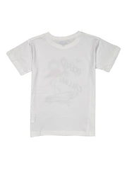 Gini and Jony Boys White Graphic Print Cotton Half Sleeves T-Shirt 9-10 Years