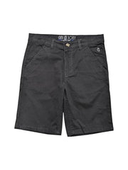Gini and Jony Boys Black Solid Cotton Fixed Waist Bermuda 4-5 Years