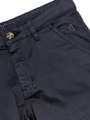 Gini and Jony Boys Navy Blue Solid Cotton Bermuda Fixed Waist 3-4 Years - Goyalsons ShopMax