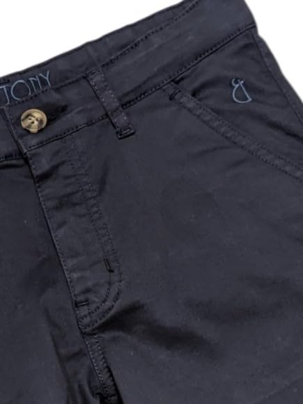 Gini and Jony Boys Navy Blue Solid Cotton Bermuda Fixed Waist 4-5 Years