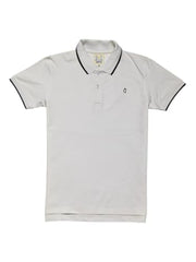 Gini and Jony boys' white cotton polo T-shirt with half sleeves for 3-4 years, casual upper wear for kids.