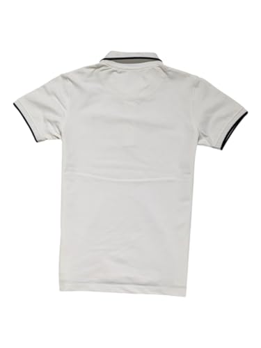 Gini and Jony boys white solid cotton polo t-shirt with half sleeves for 3-4 years, casual upper shirt for boys.