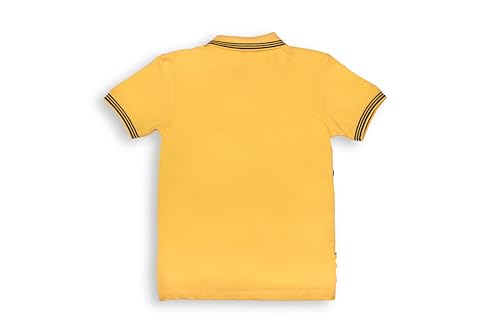 Gini and Jony Boys Yellow Solid Cotton Polo T-Shirt Half Sleeves 5-6 Years