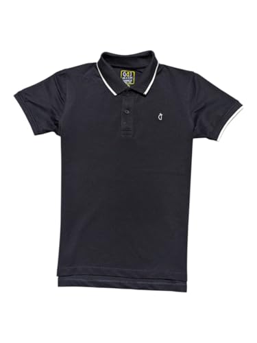 Gini and Jony Boys Navy Blue Solid Cotton Half Sleeves Polo T-Shirt 4-5 Years - Goyalsons ShopMax