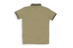 Gini and Jony Boys Olive Solid Cotton Polo T-Shirt Half Sleeves 3-4 Years