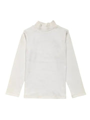 Gini and Jony Girls White Solid Cotton Skivvy Full Sleeves 3-4 Years - Goyalsons ShopMax