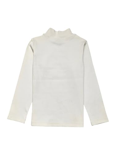 Gini and Jony Girls White Solid Cotton Full Sleeves Skivvy 18-24 Months