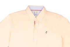 Gini and Jony Boys Beige Solid Cotton Shirt Half Sleeves 5-6 Years