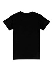 Gini and Jony Boys Black Graphic Print Cotton Half Sleeves T-Shirt 4-5 Years