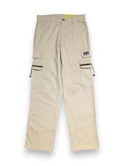 Gini and Jony Boys Beige Solid Cotton Fixed Waist Trouser 6-7 Years