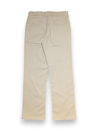 Gini and Jony Boys Beige Solid Cotton Fixed Waist Trouser 6-7 Years