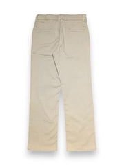 Gini and Jony Boys Beige Solid Cotton Fixed Waist Trouser 6-7 Years