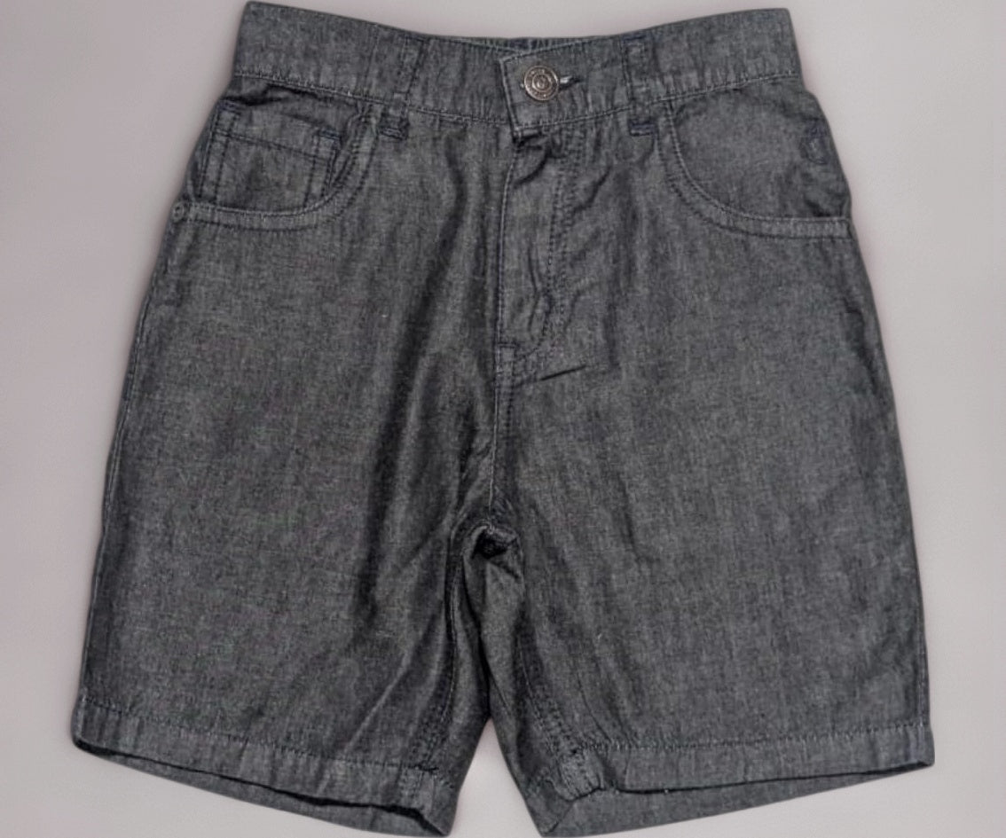 Gini and Jony Boys Black Washed Denim Fixed Waist Bermuda 9-10 Years